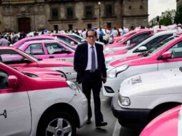 Los taxistas de Ciudad de Mexico toman las calles Los taxistas de Ciudad de Mexico toman las calles