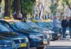 Protesta de los taxistas de Rosario contra Uber y Cabify Protesta de los taxistas de Rosario contra Uber y Cabify