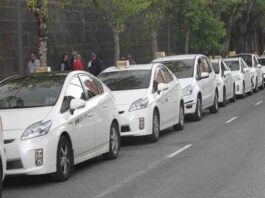 El taxi de Pamplona contra las agresiones sexistas en Sanfermines El taxi de Pamplona contra las agresiones sexistas en Sanfermines