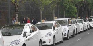 El taxi de Pamplona contra las agresiones sexistas en Sanfermines El taxi de Pamplona contra las agresiones sexistas en Sanfermines